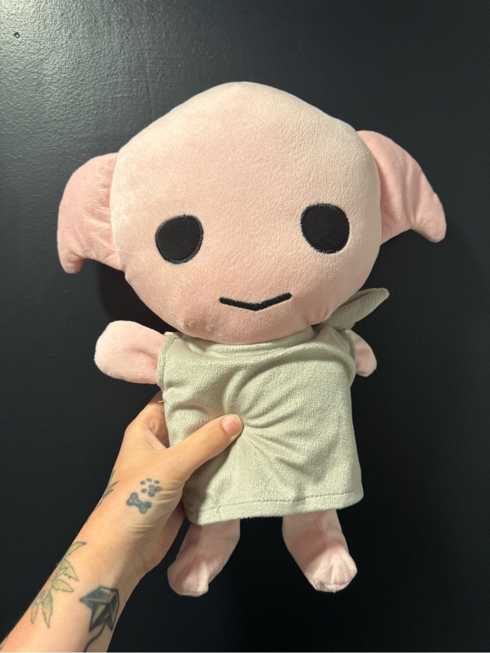 Dobby Harry Potter Plush Stuffed Animal House Elf Gray Tunic Toy 12" Soft